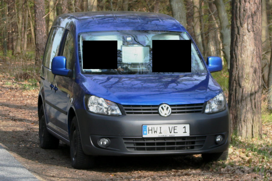 Blitzer VETRO Verkehrselektronik GmbH VW Caddy Kennzeichen HWI-VE 1