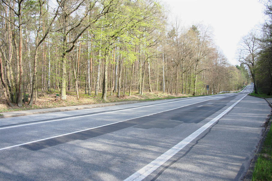 Geschwindigkeitsmessung B 96 zwischen Fürstenberg und Neustrelitz am Abzweig nach Wustrow, Priepert