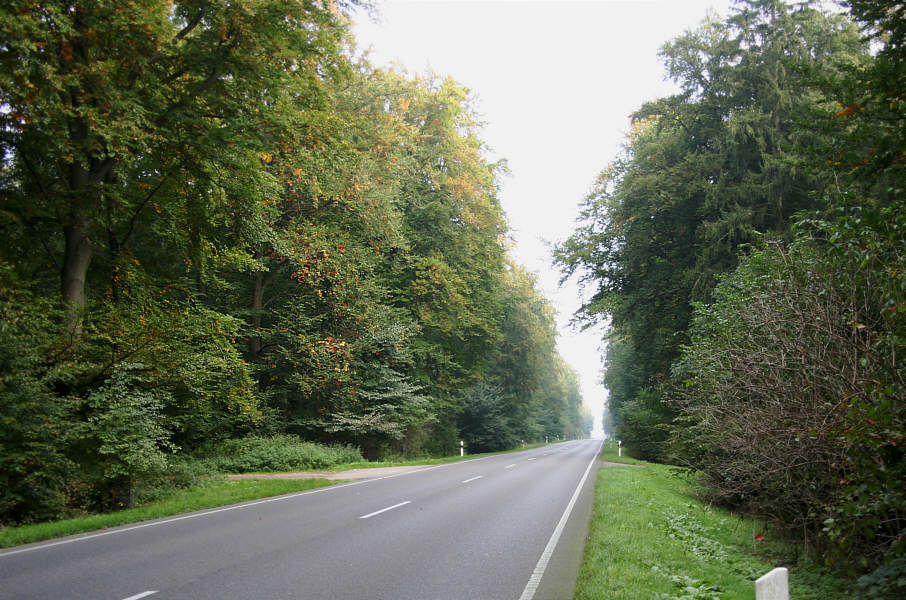 Geschwindigkeitsmessung B 96 zwischen Neubrandenburg und Usadel kurz nach dem Ortsausgang Neubrandenburg