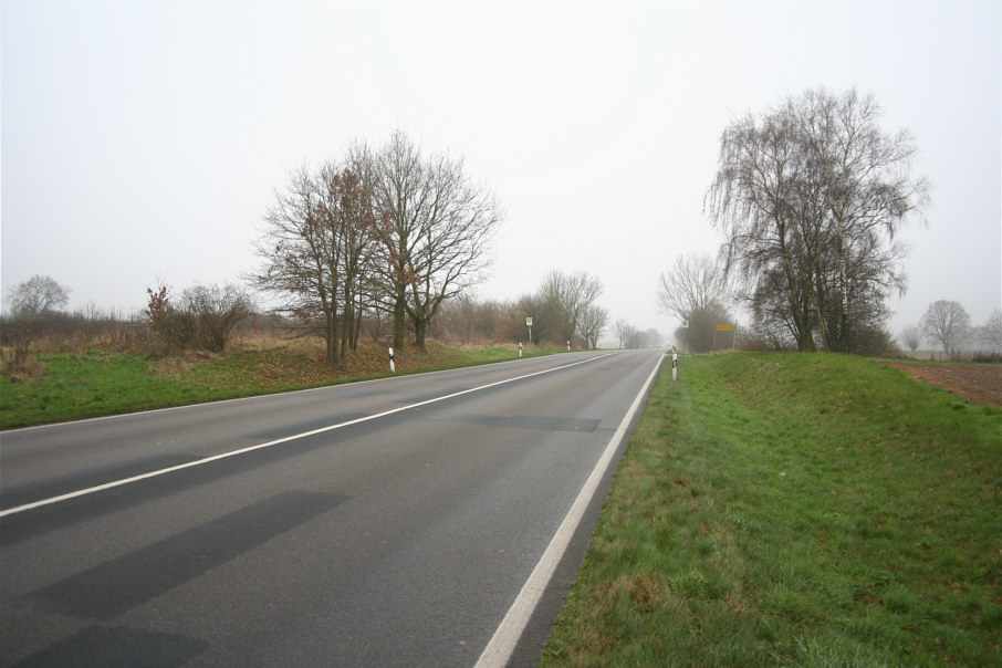Geschwindigkeitsmessung L 35 zwischen Greifswald und Jarmen an der Abfahrt nach Dargelin Hof
