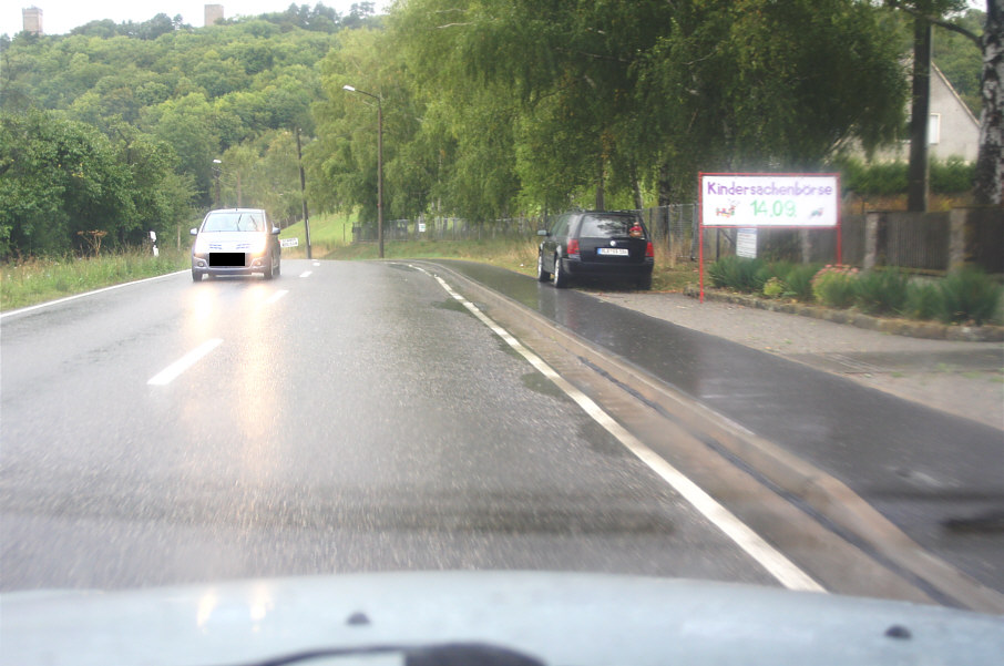 Geschwindigkeitsmessung Eckartsberga Hauptstraße in Fahrtrichtung Bad Kösen, Naumburg (B 87)