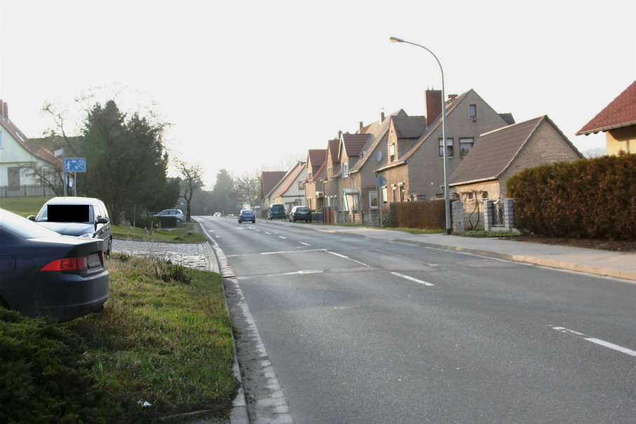 Geschwindigkeitsmessung Polizei Freyburg Lauchaer Straße stadteinwärts