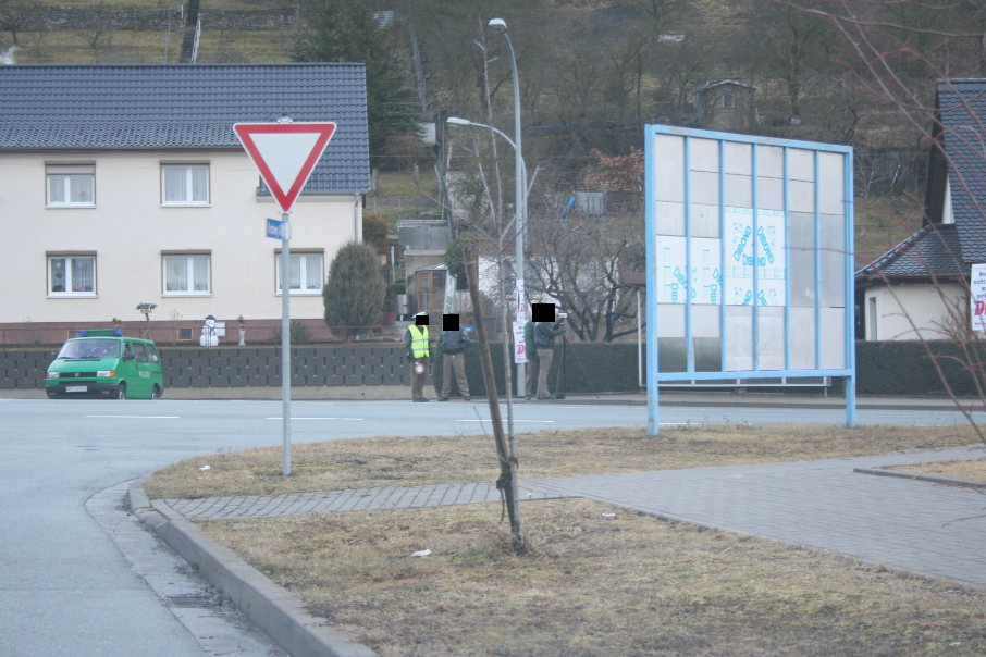 Geschwindigkeitskontrolle Freyburg Merseburger Straße kurz auf die Auffahrt zur B 176 (Umgehungsstraße)