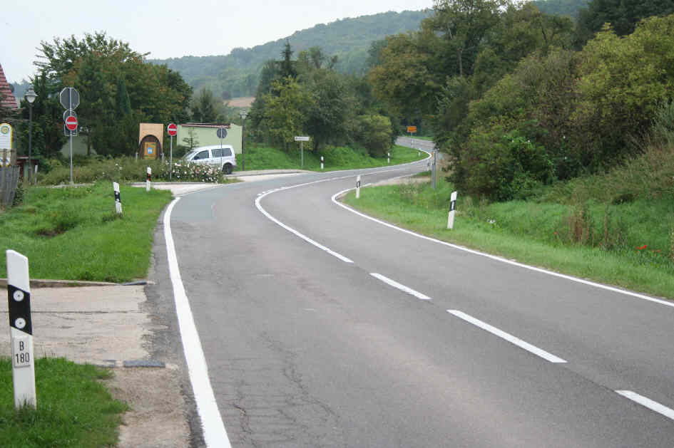 Geschwindigkeitsmessung Freyburg Ortsteil Nißmitz Naumburger Straße B 180