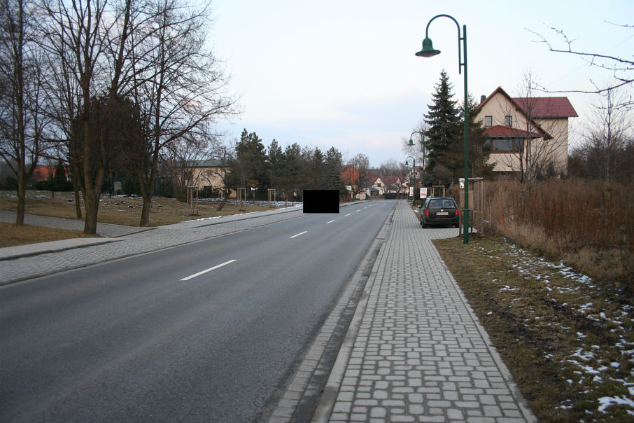 Geschwindigkeitsmessung Goseck Ortsteil Markröhlitz Naumburger Straße in Fahrtrichtung Weißenfels