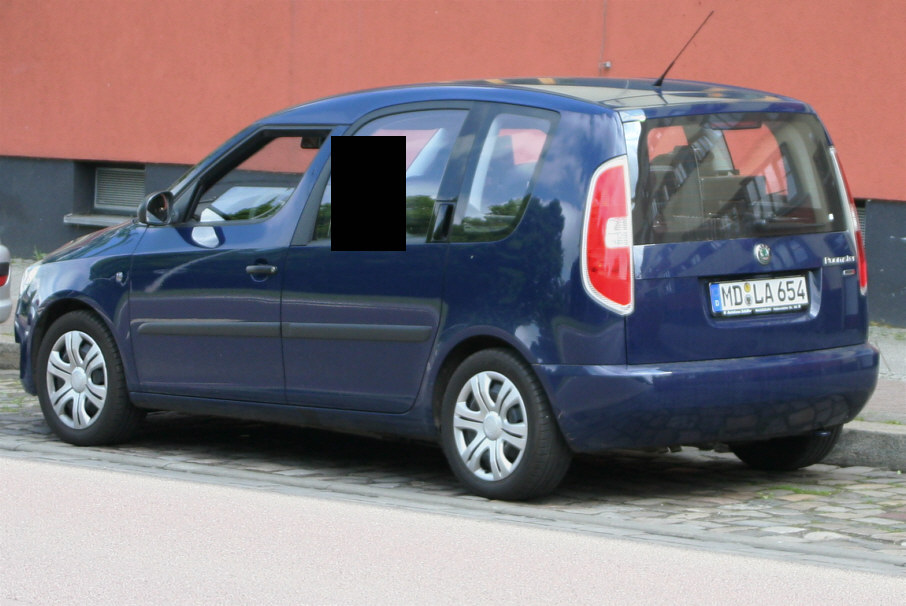 Blitzer Polizei Magdeburg Skoda Roomster Kennzeichen MD-LA 654