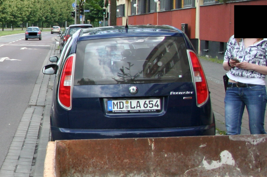 Geschwindigkeitsmessung Magdeburg Jerichower Straße nach der Kreuzung Wörlitzer Straße