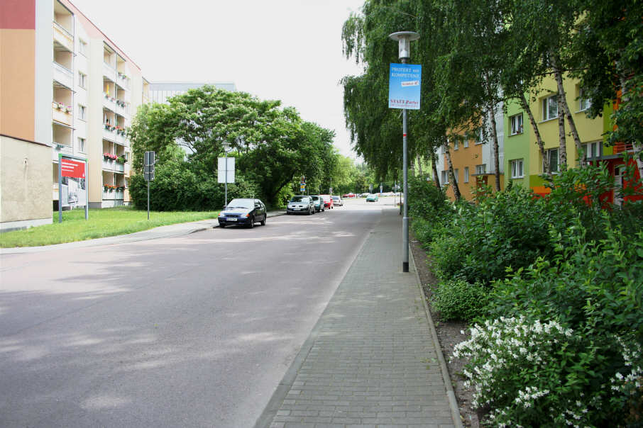 Geschwindigkeitskontrolle Merseburg Am Brühl in Fahrtrichtung Naumburger Straße (B 181)