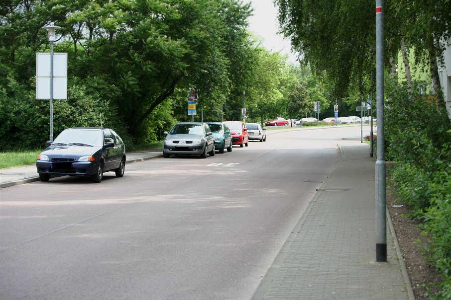Geschwindigkeitsmessung Merseburg Am Brühl in Fahrtrichtung Naumburger Straße (B 181)