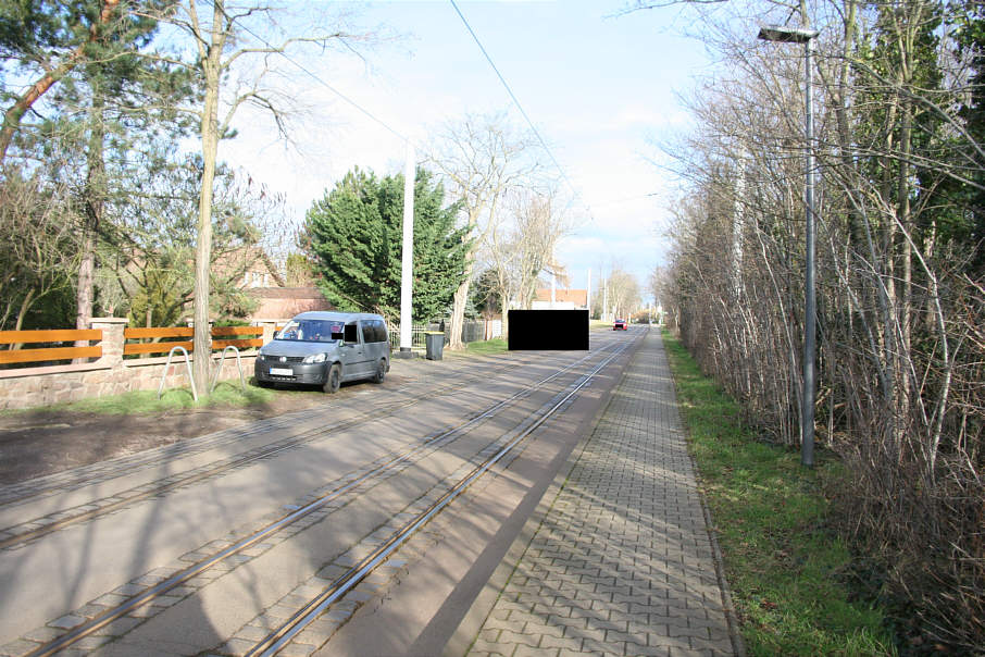 Geschwindigkeitsmessung Merseburg Straße Am Stadtpark in beiden Fahrtrichtungen in Höhe Stadtpark