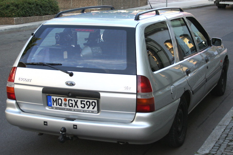 Flitzerblitzer, Stadt Merseburg, silber, silberner, Ford Escort, Kennzeichen, MQ-GX 599