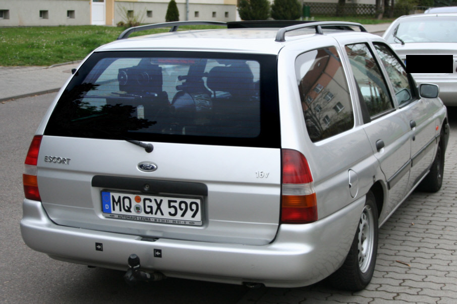 Flitzerblitzer, Stadt Merseburg, silber, silberner, Ford Escort, Kennzeichen, MQ-GX 599