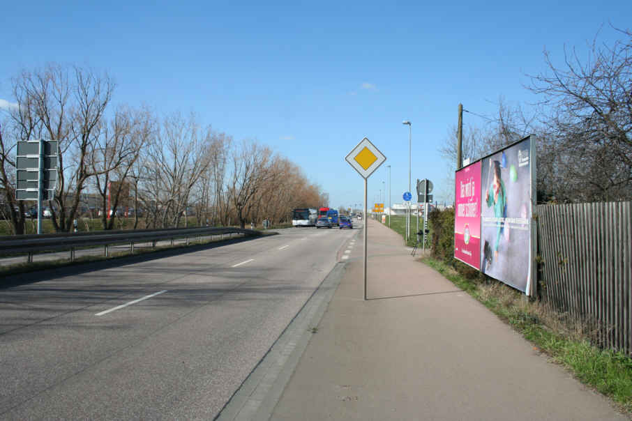 Geschwindigkeitskontrolle Merseburg Querfurter Straße am Ende der Gärten in Fahrtrichtung Knapendorf, Bad Lauchstädt