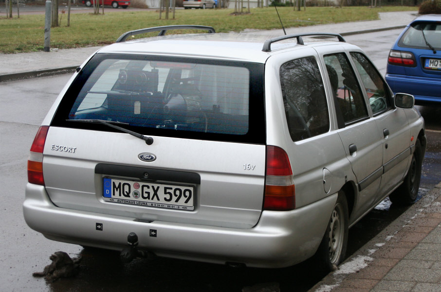 Flitzerblitzer, Stadt Merseburg, silber, silberner, Ford Escort, Kennzeichen, MQ-GX 599