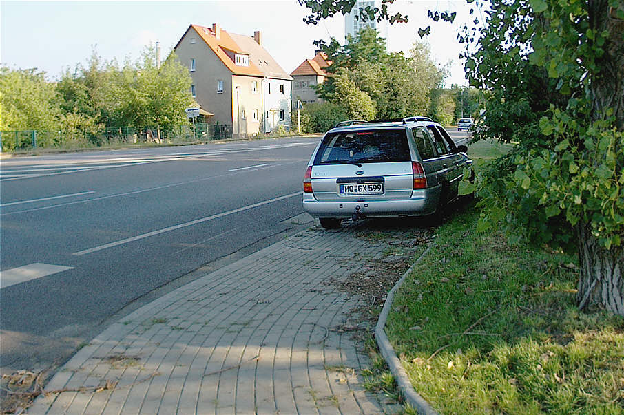 Flitzerblitzer, Stadt Merseburg, silber, silberner, Ford Escort, Kennzeichen, MQ-GX 599