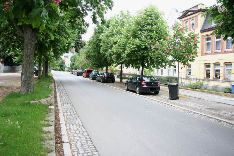 Geschwindigkeitskontrolle Naumburg Bürgergartenstraße zwischen Theodor-Körner-Straße und Parkstraße