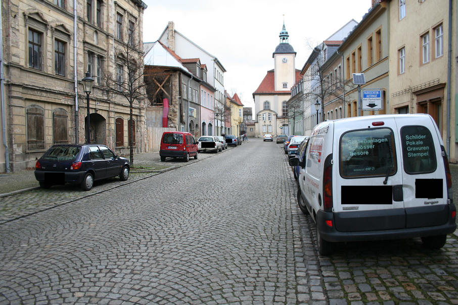 Geschwindigkeitsmessung Naumburg Fischstraße zwischen Fischgasse und Marienstraße