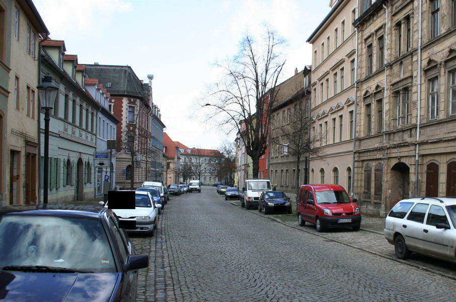 Geschwindigkeitskontrolle Naumburg Fischstraße zwischen Fischgasse und Marienstraße