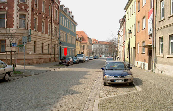 Geschwindigkeitskontrolle Naumburg Fischstraße zwischen Mühlgasse und Fischgasse