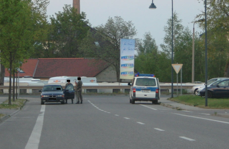 Anhalteposten Lasermessung Naumburg C.-W.-Gehring-Straße