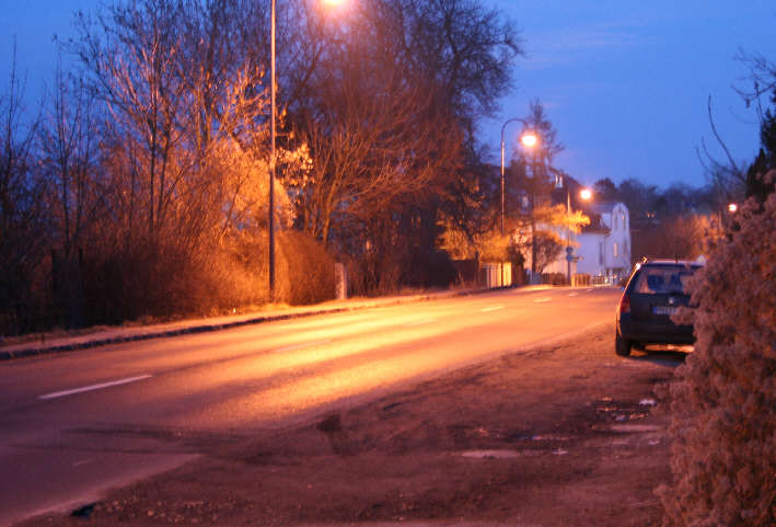 Geschwindigkeitskontrolle Naumburg Kösener Straße stadteinwärts in Höhe Vermessungsbüro