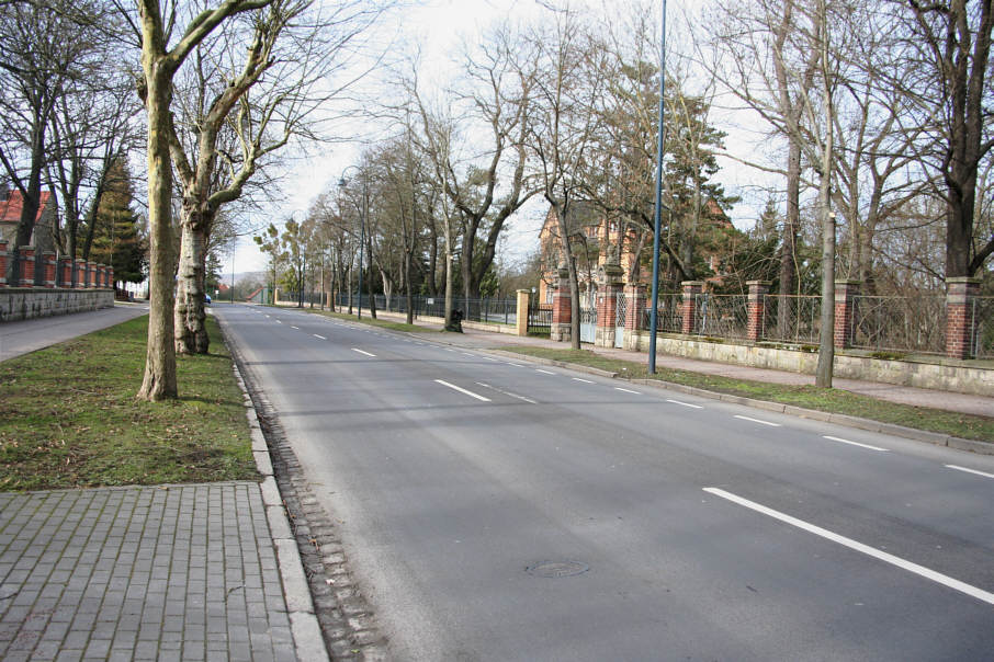 Naumburg Geschwindigkeitskontrolle Kösener Straße in Höhe der Kloppstockstraße