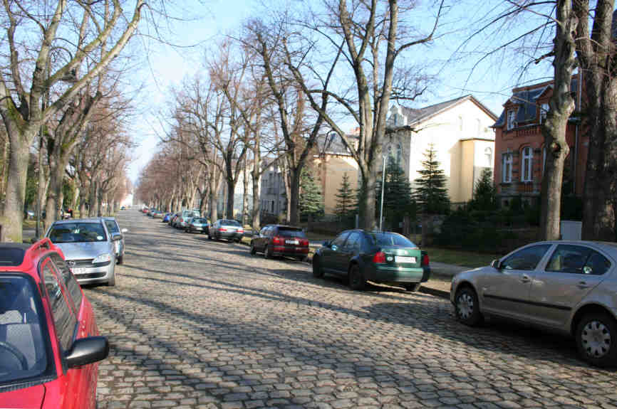 Geschwindigkeitskontrolle Naumburg Luisenstraße zwischen Kirschberg und Seyferthstraße