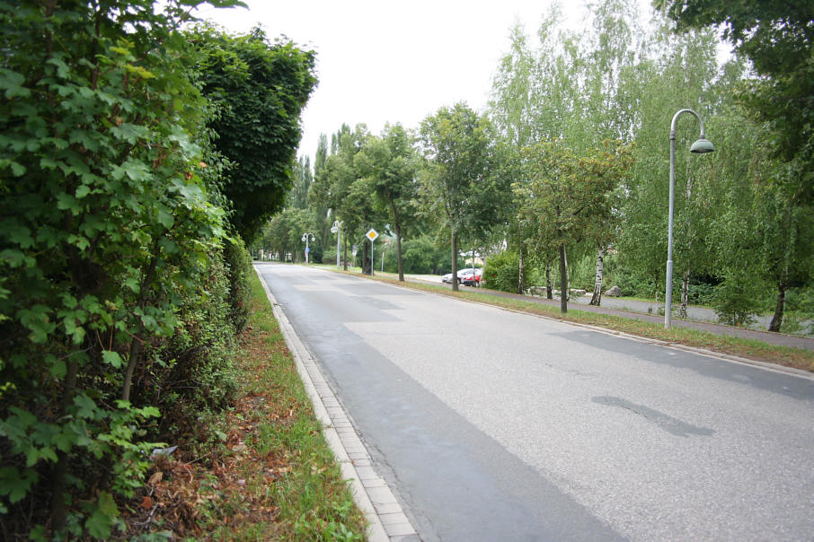 Geschwindigkeitskontrolle Naumburg Ortsteil Bad Kösen Hermann-Lielje-Ring am Abzweig August-Bebel-Straße