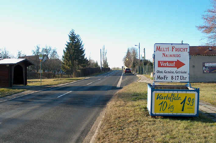 Geschwindigkeitskontrolle Naumburg Ortsteil Neuflemmingen Dorfstraße (B 88)