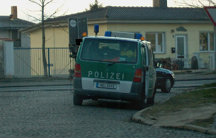 Geschwindigkeitskontrolle Naumburg Roßbacher Straße am Abzweig Talstraße, ehemaliger Schlachthof