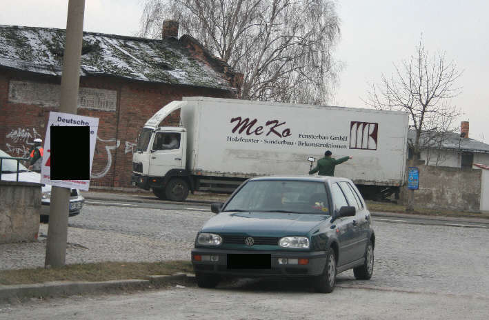 Flitzerblitzer Naumburg Roßbacher Straße am Abzweig Talstraße, ehemaliger Schlachthof