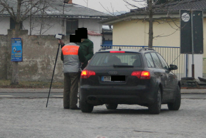 Geschwindigkeitsmessung Naumburg Roßbacher Straße am Abzweig Talstraße, ehemaliger Schlachthof