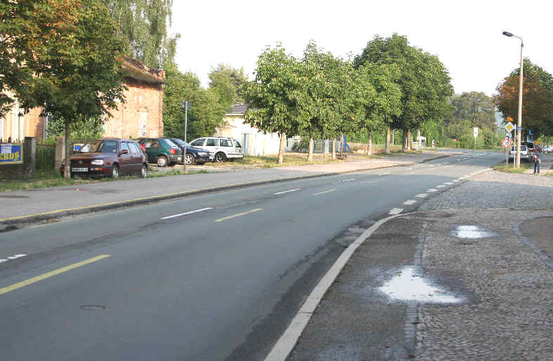 Flitzerblitzer Naumburg Roßbacher Straße an der Abfahrt Talstraße in Fahrtrichtung Innenstadt