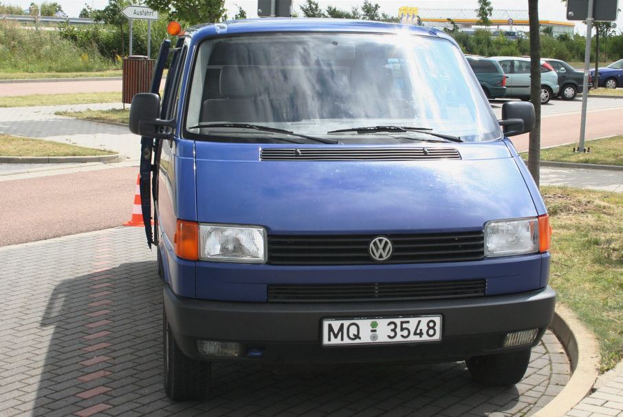 Abstandsmessung Verkehrssicherheitstag, Osterfeld, 2005, VKS, VW Transporter, Kennzeichen MQ-3548