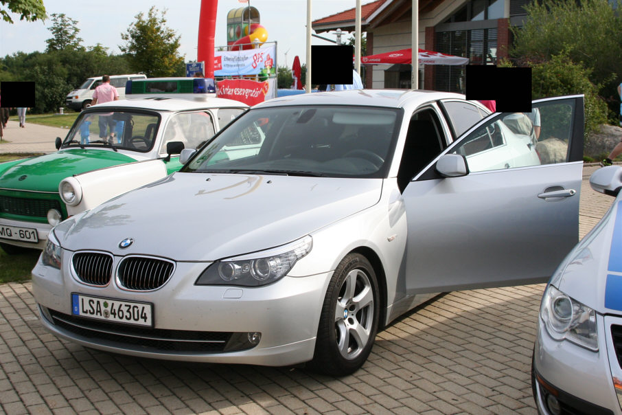 Flitzerblitzer Polizei Provida BMW, Kennzeichen