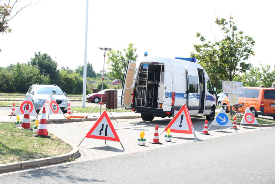 mobile Verkehrsschilder