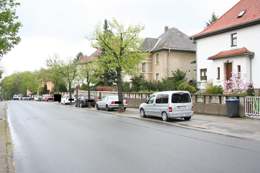 versteckte Radarfalle, parkende Autos, Tarnung, getarnter Blitzer, Weißenfels