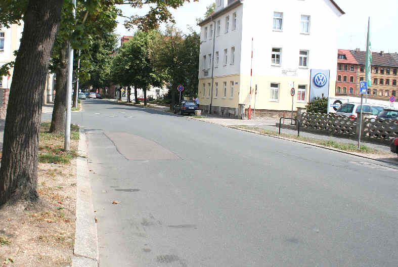 Geschwindigkeitsmessung Weißenfels Beuditzstraße in Höhe des VW-Autohauses Innenstadt