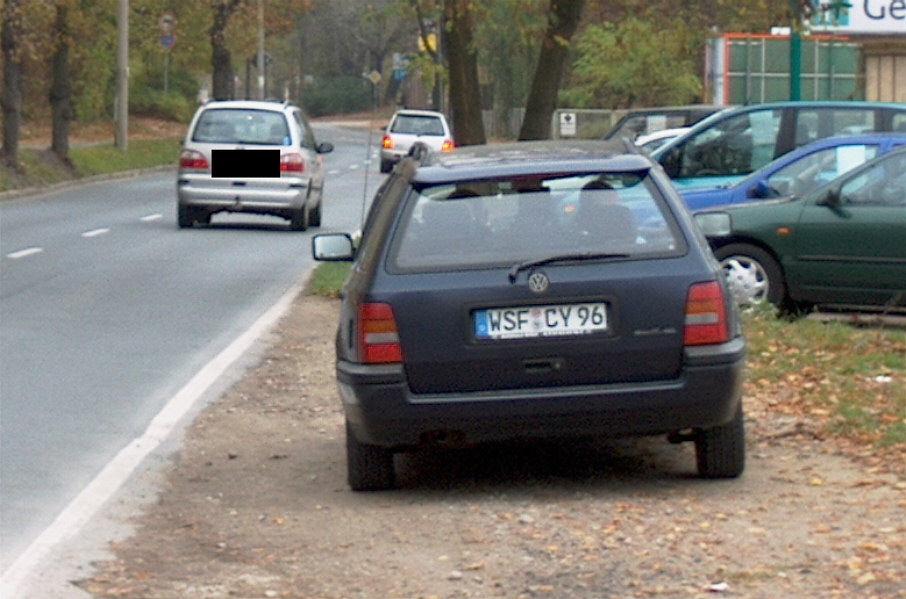 Flitzerblitzer, Stadt Weißenfels, VW Golf, Kennzeichen, WSF-CY 96