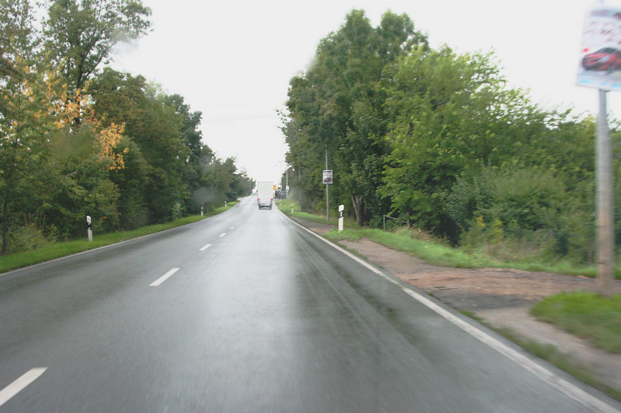 Geschwindigkeitskontrolle Weißenfels Merseburger Straße kurz nach der Jet-Tankstelle in Fahrtrichtung Merseburg, Halle