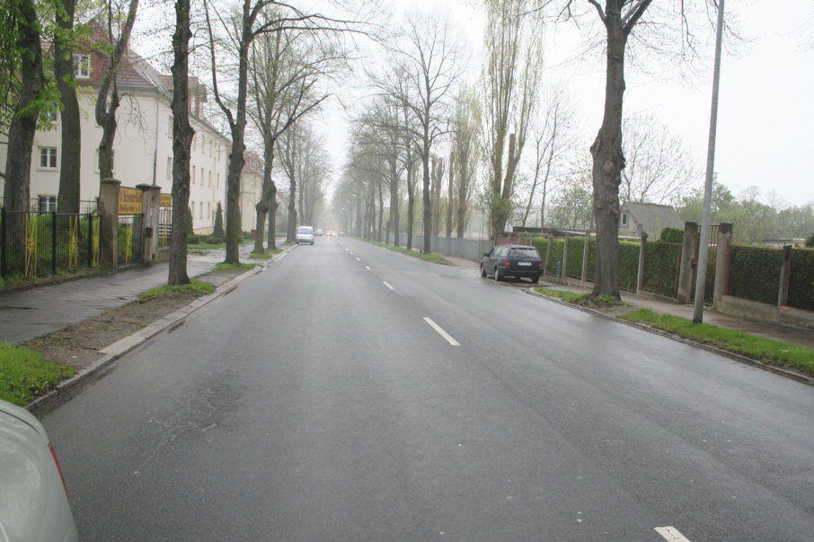 Geschwindigkeitskontrolle Weißenfels Seelauer Straße in Fahrtrichtung Zeitzer Straße, Innenstadt