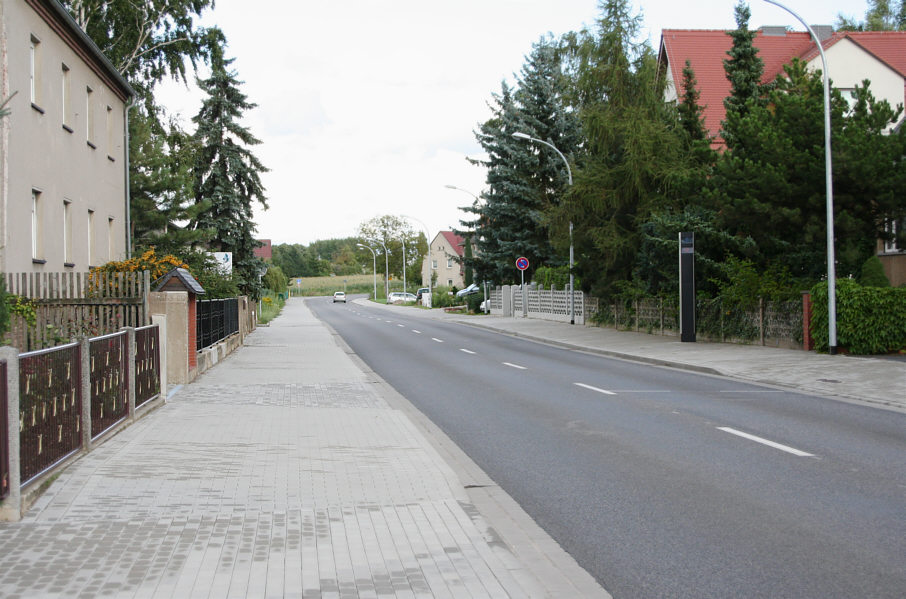 stationäre Geschwindigkeitskontrolle Weißenfels Ortsteil Borau Selauer Straße