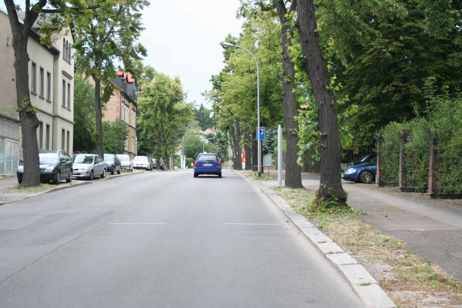 stationäre Geschwindigkeitskontrolle Weißenfels Naumburger Straße in Fahrtrichtung Naumburg, Leißling