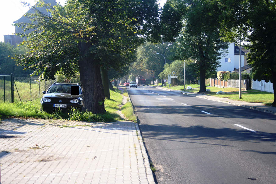 Flitzerblitzer Zeitz Weißenfelser Straße in Fahrtrichtung Weißenfels kurz vor dem Baumarkt