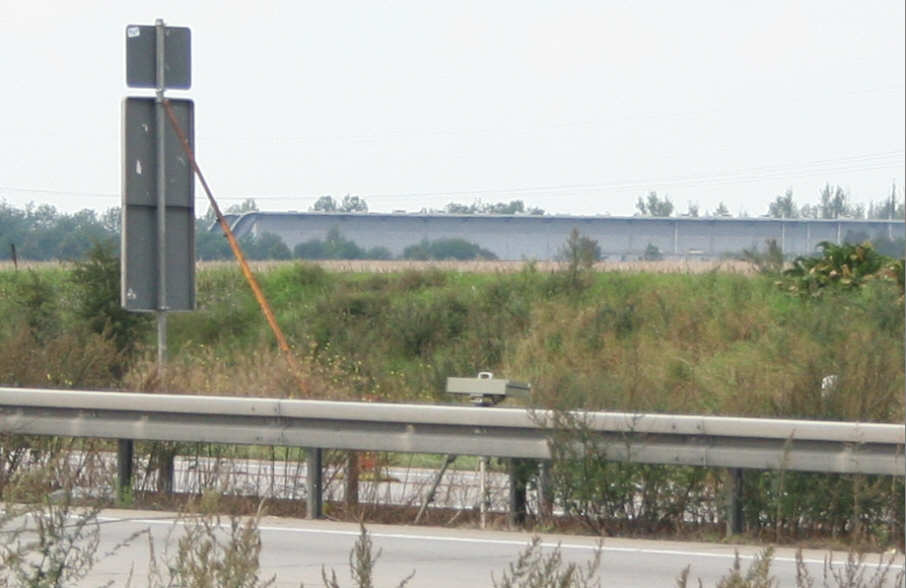 Geschwindigkeitskontrolle an der Abfahrt Weißenfels in Fahrtrichtung Berlin