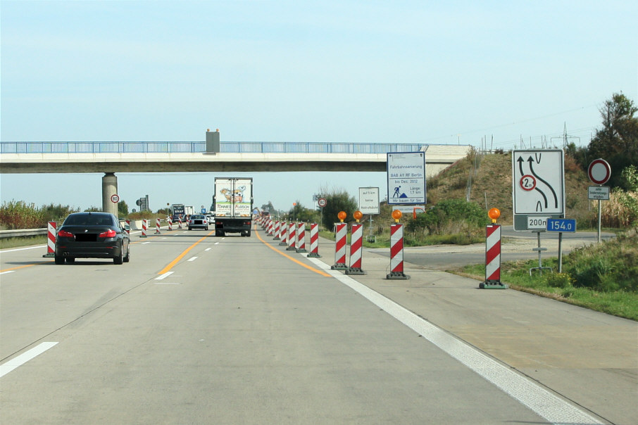 Blitzer, Baustelle, Nessa, A 9, BAB 9, Autobahn, Autobahnpolizei