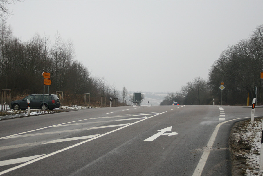 Blitzer B 176 zwischen Freyburg und Leiha an der Abfahrt Mücheln