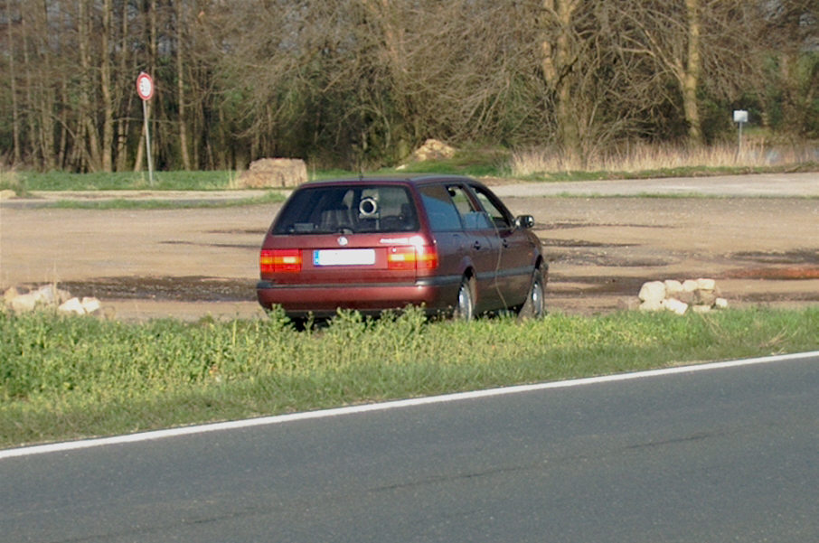 Blitzer Polizei VW Golf, Kennzeichen MQ-MA 394