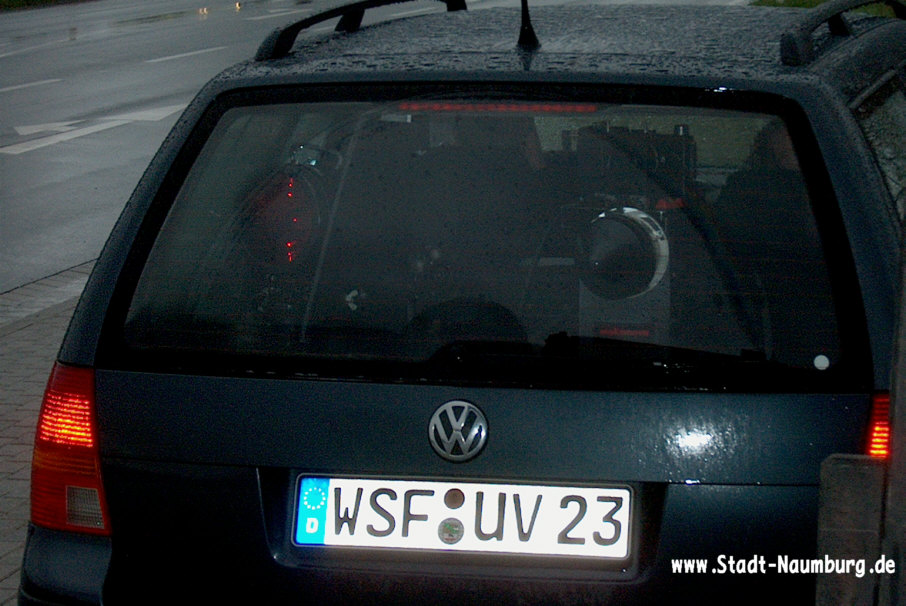 Radar Multanova VR 6F, VW Golf, Kennzeichen WSF-UV 23
