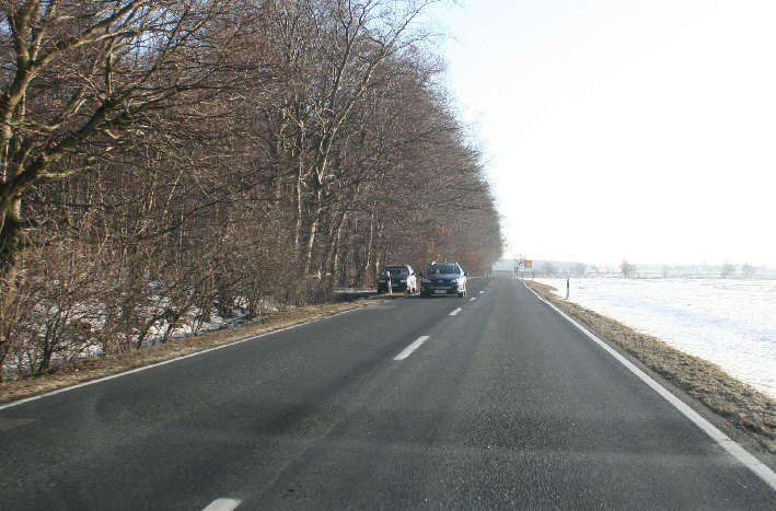 Geschwindigkeitskontrolle B 88 zwischen Naumburg und Naumburg Ortsteil Neuflemmingen